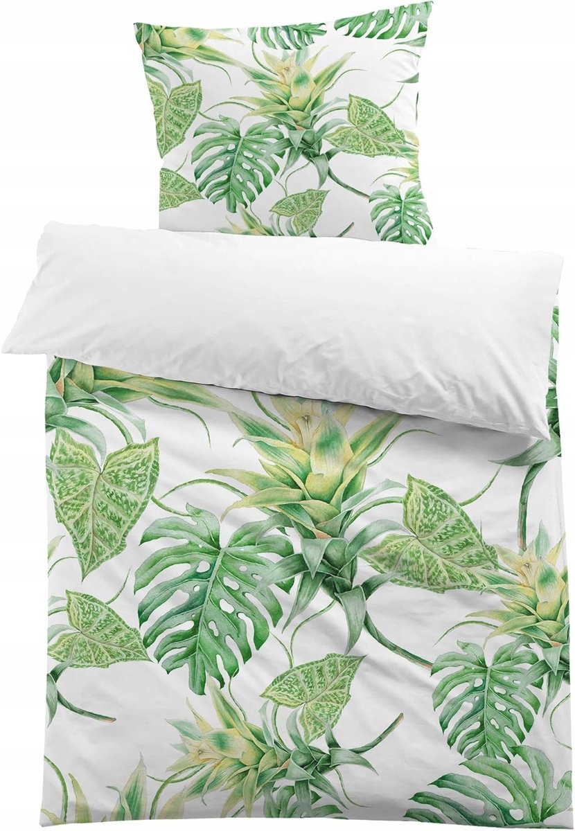 Dekbedovertrekset 200x200cm Groen - 2 Delig - Microvezel