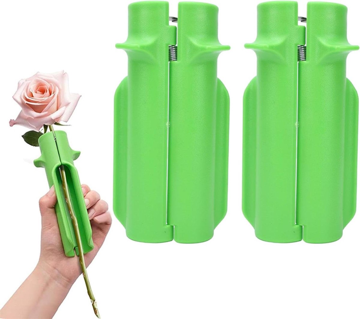 Doorn Stripper - Bladverwijderaar - Bloemen Schikken - Premium Plastic - 2 Stuks - Zwart