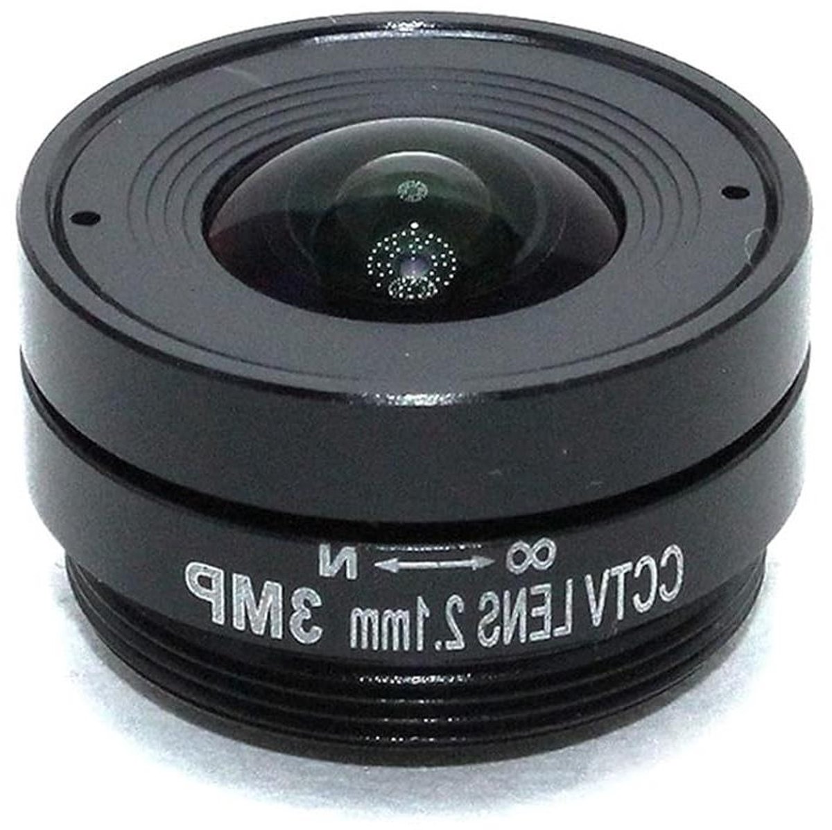 Microscooplens 3MP - CCTV lens - Beeldverbetering - Vaste Iris - 2.1mm Brandpuntsafstand - Zwart