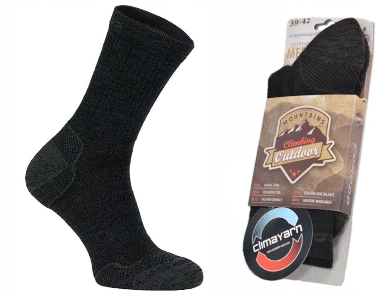 Comodo TR7 Merino Wandelsokken Warm 43-46 Zwart