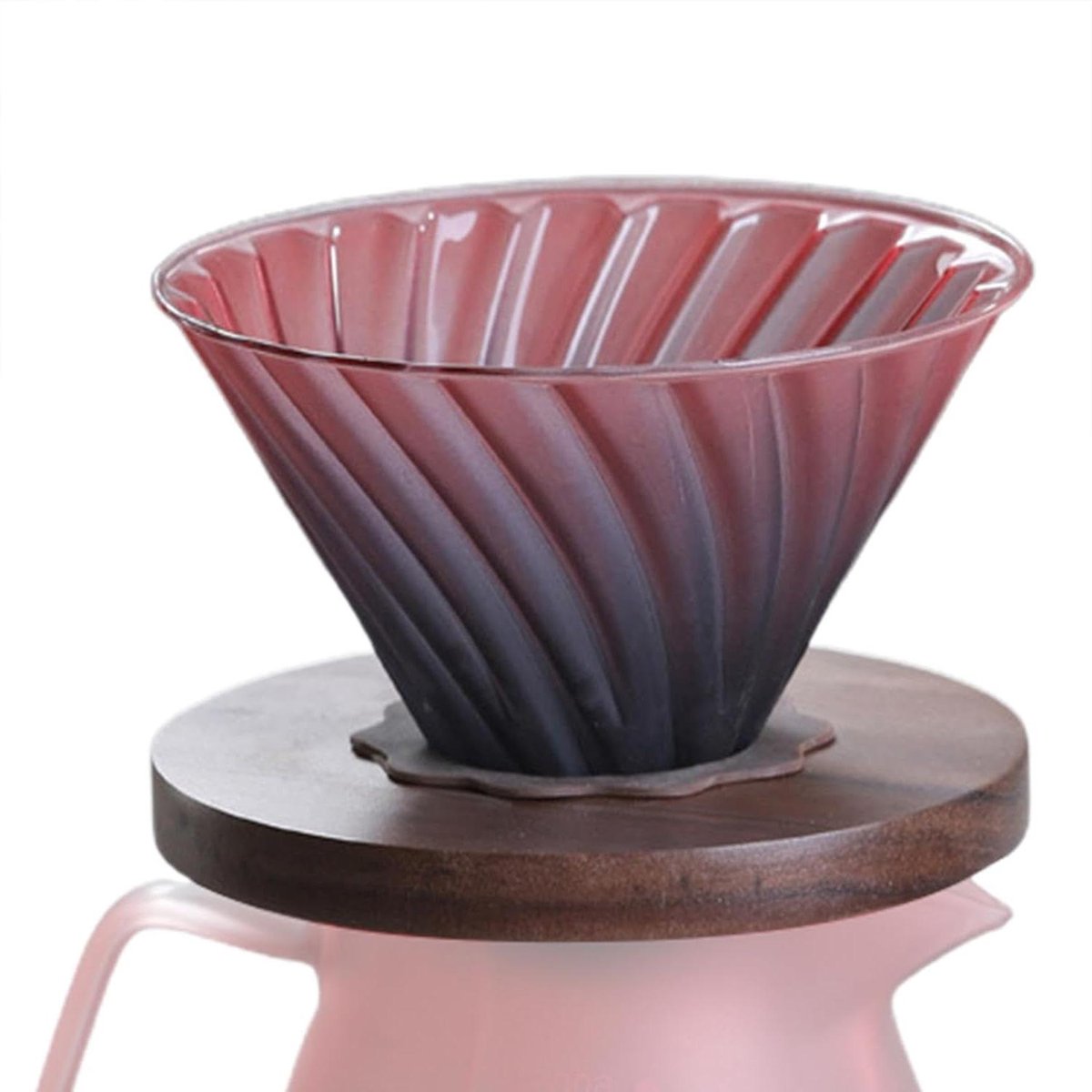 Glazen Koffiezetapparaat - Handdruppel Pot - Koffie Zetten - Hoge Transparantie - 11x14x11 cm - Zwart