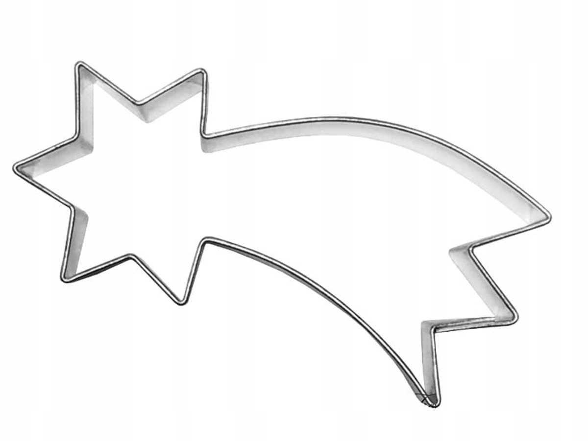 Kerstster Koekjesvorm 6,4 cm - Roestvrij Staal