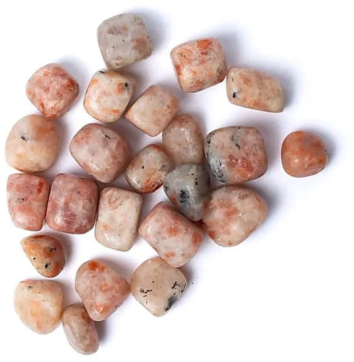 Zonnesteen Trommelsteen A Kwaliteit -- ±15-35cm; ±300g - ±1,5-3,5cm; ±300g - ±1.5-3.5cm; ±300g
