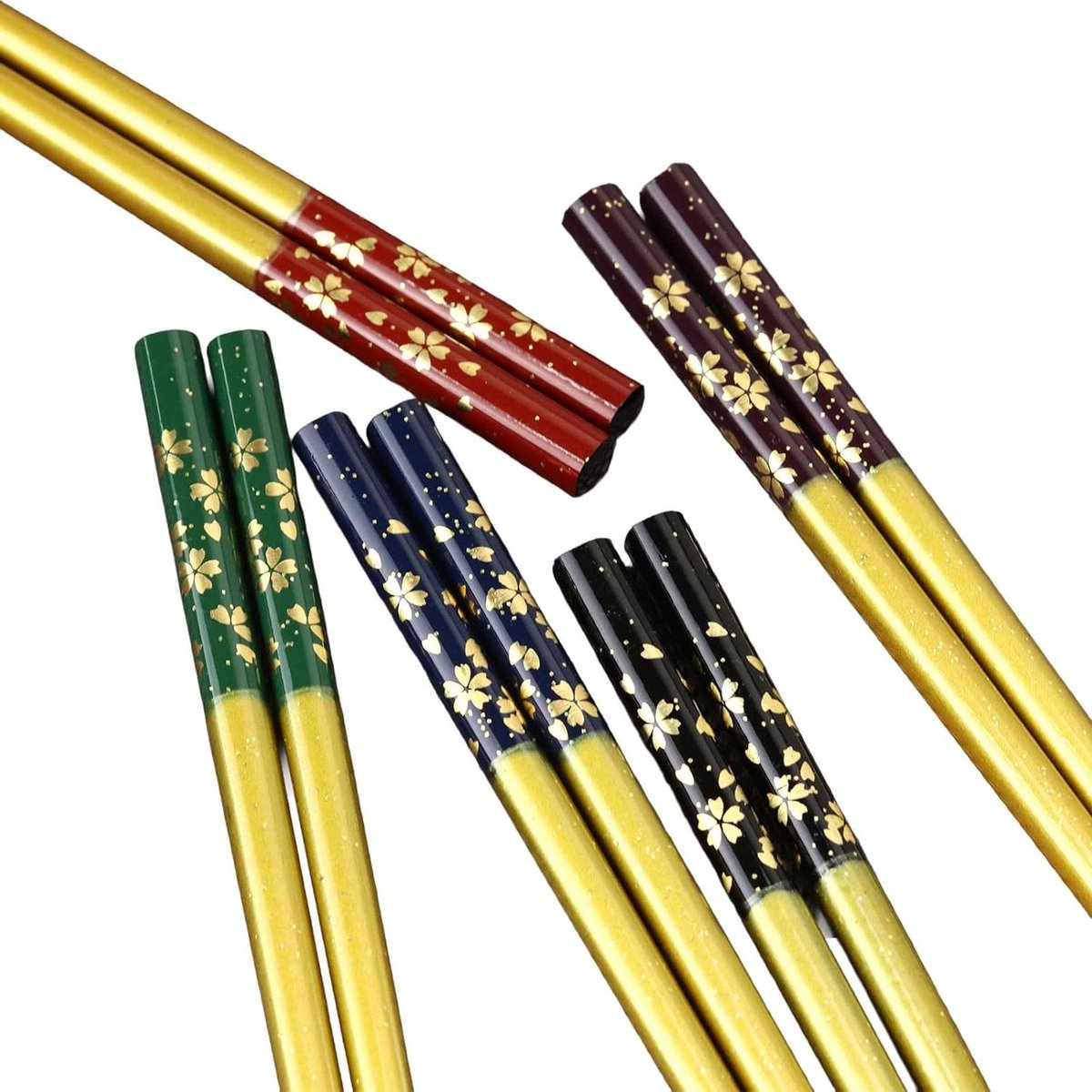 Eetstokjes Set - Japanse Stokjes - Dineren Thuis - Wakasa Laktechniek - 22.5 cm - Bruin