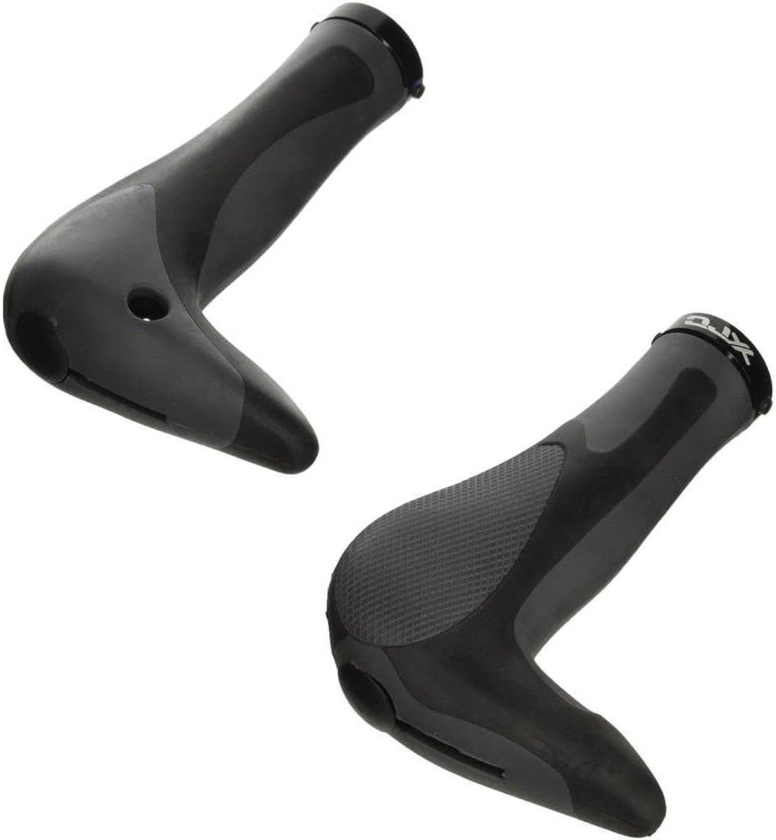 Fiets Handgrepen - Grips Stuurschijven - Comfortabel Fietsen - Schroefborging - 138 mm - Zwart Grijs