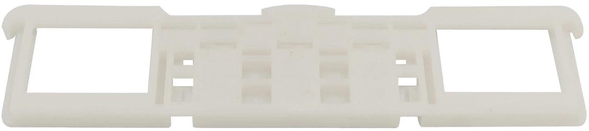 Toilet seat scharnieren set voor toiletstoel bevestigingsset met scharnierbouten - plastic - softclose demper - onderdelen - schroef - scharnierboren - schokdempers (board 207mm)
