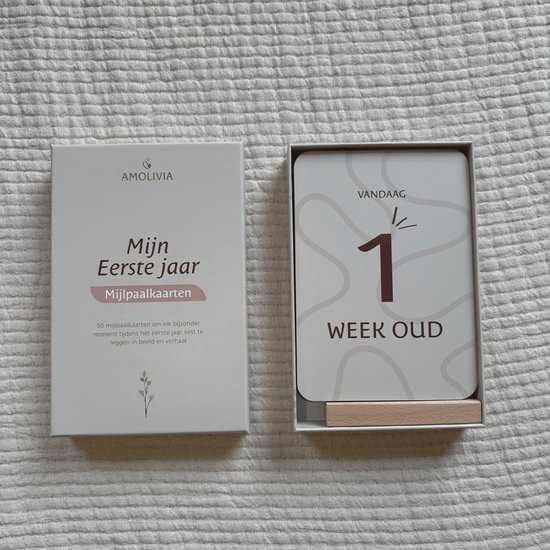 Amolivia Mijlpaalkaarten Eerste Jaar - Mijlpaalkaarten Baby - Milestone Baby Cards van Merkloos — afbeelding 2