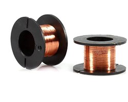 Kafuty AWG 0,1 mm magneetdraad, koperlakdraad, magnetische lakwikkeldraad, draadlengte 15 m soldeerdraad