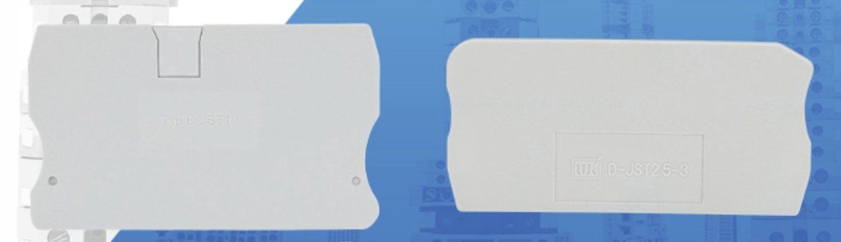 Cosmo PT 2.5 TWIN Serie - Afdekraam voor DIN-rail - Eindkap - Verbindingselement