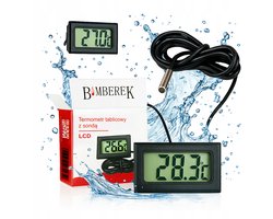 Bimberek Serie - Elektronische LCD Thermometer - Precieze Meting - Voor Aquarium of Terrarium