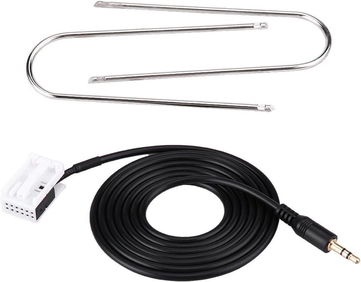 Auto AUX Kabel - Audio Kabel - Muziek Afspelen Auto - Hoge Geluidskwaliteit - 149 cm - Zwart