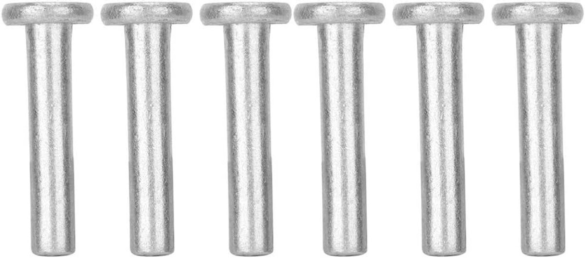 100 Stuks M4 Aluminium Solid Rivets met Platte Kop, Duurzame Rivetten voor Metaalbewerking en Constructie