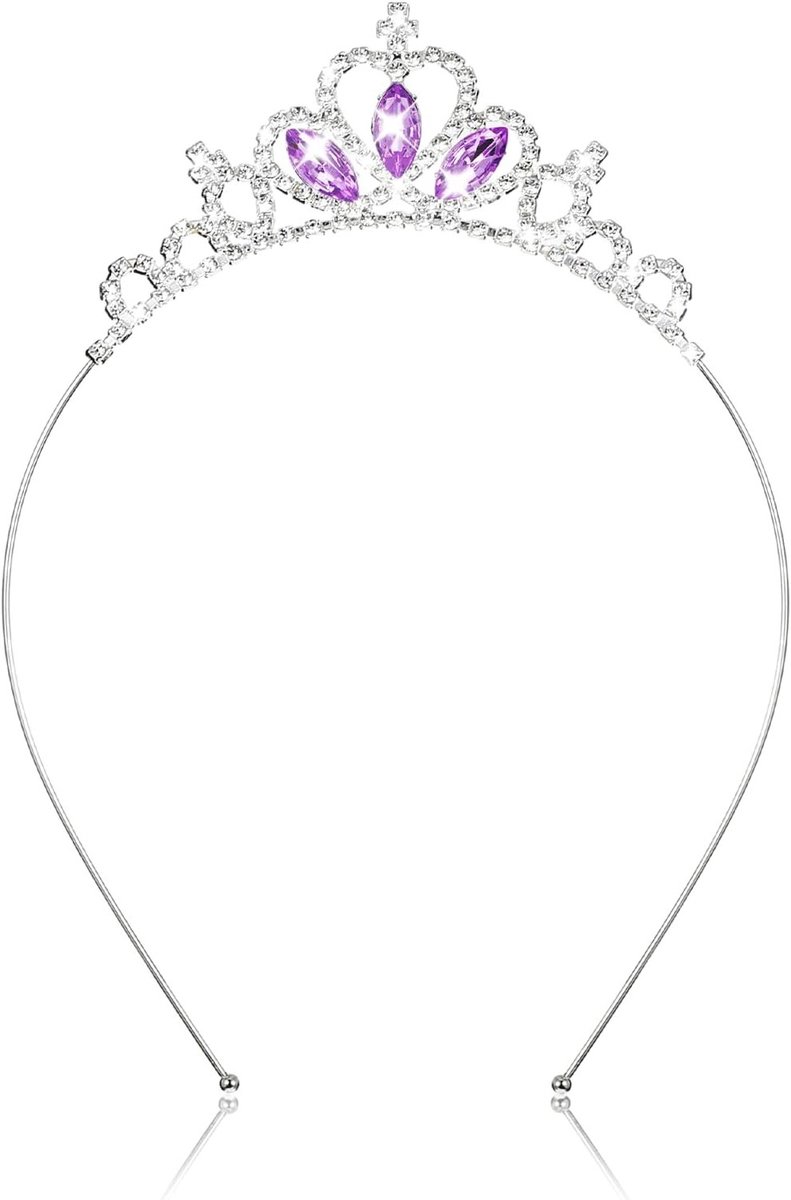 Prinsessen tiara met kristallen en strass, elegante haaraccessoires voor bruiloften, verjaardagen en feesten