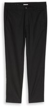 Tom Tailor Denim - TTTAPERED Relaxed chino broek met linnen - Maat S - Black