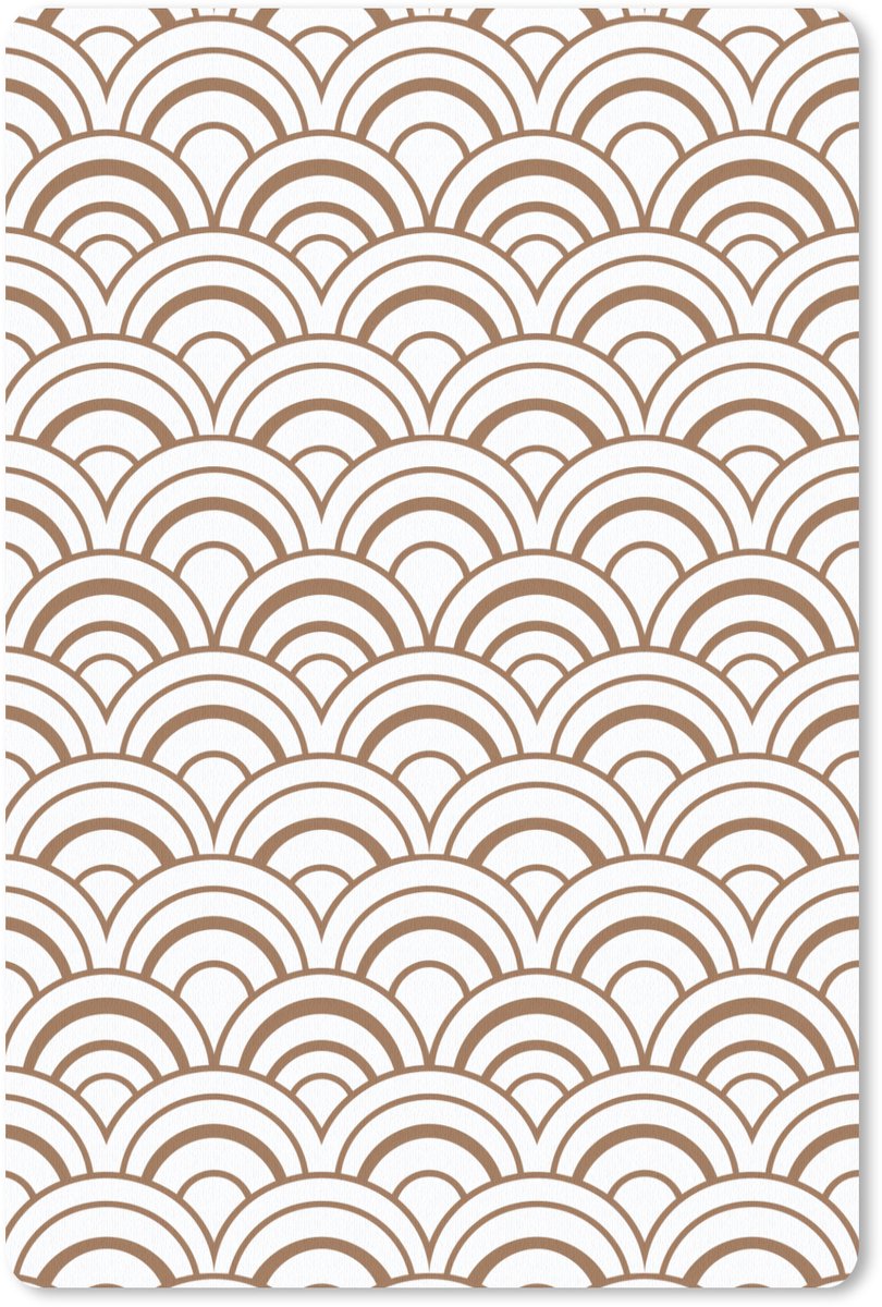 Muismat 13x20 cm - Mousepad Klassiek - Motief - Terracotta - Muismatten