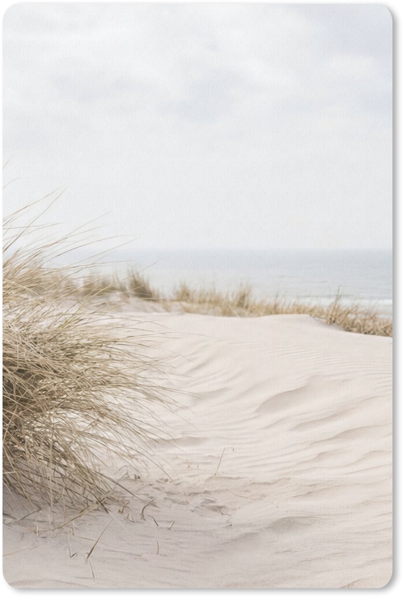 Muismat 13x20 cm - Mousepad Wolken - Duinlandschap - Zand - Muismatten