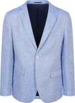 Suitable Blazer Linnen Panama Lichtblauw - Maat 54 - Heren blazer