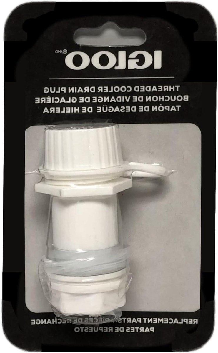 Vervangende Afvoerplug - Koeler Dop - Koeler Onderhoud - Schroefdraad - 1 inch - Wit