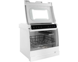Mini Vaatwasser - Compacte Afwasser - Keuken Reinigen - Intelligent Touch Control - 45 x 40 x 40 cm - Wit