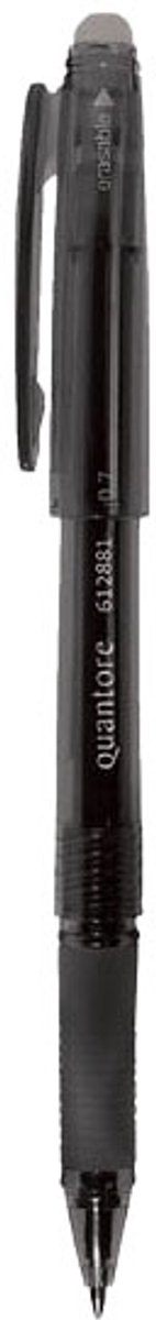 Gelschrijver quantore erasable 0.7mm zwart | 12 stuks
