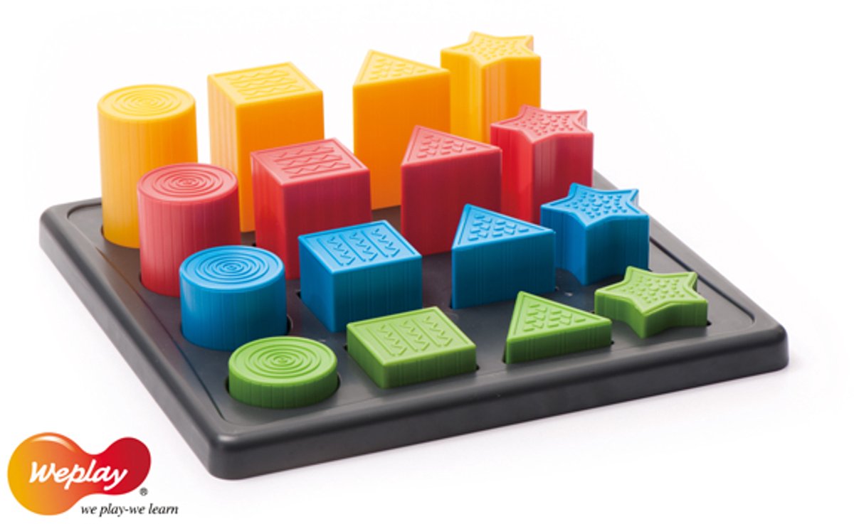Eduplay vormen spel Stepping Shape - educatief speelgoed multicolor.