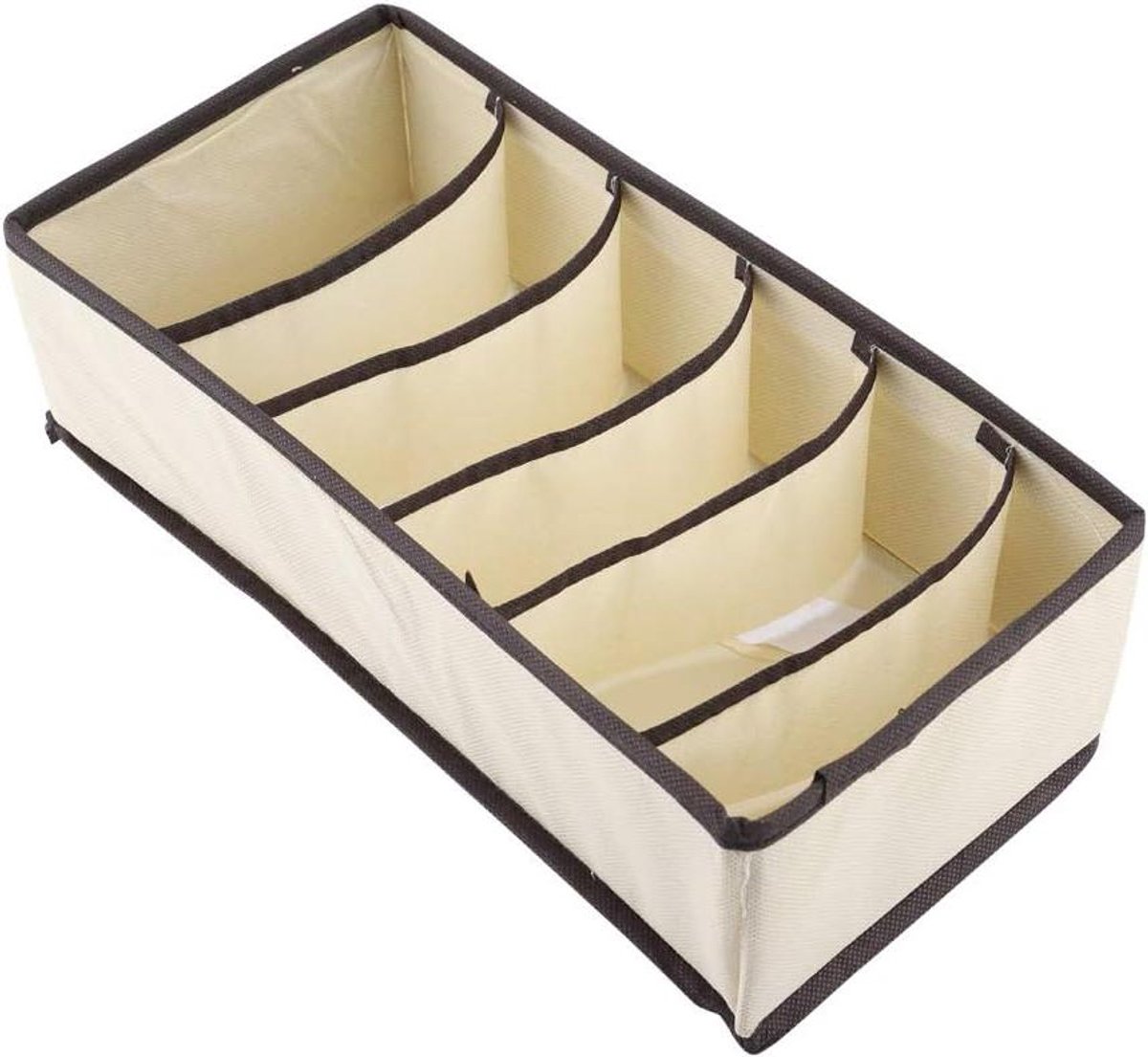 Opbergmand - Opbergdozen Dozen - Kleding Organiseren - Opvouwbaar Duurzaam - 33x16x9 cm - Beige