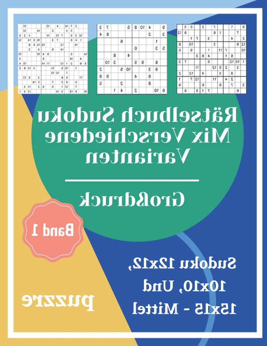 Rätselbuch Sudoku Mix - Puzzelboek Geheugentraining - Hersenen Trainen - Grootletter Druk - 124 Pagina's - Wit