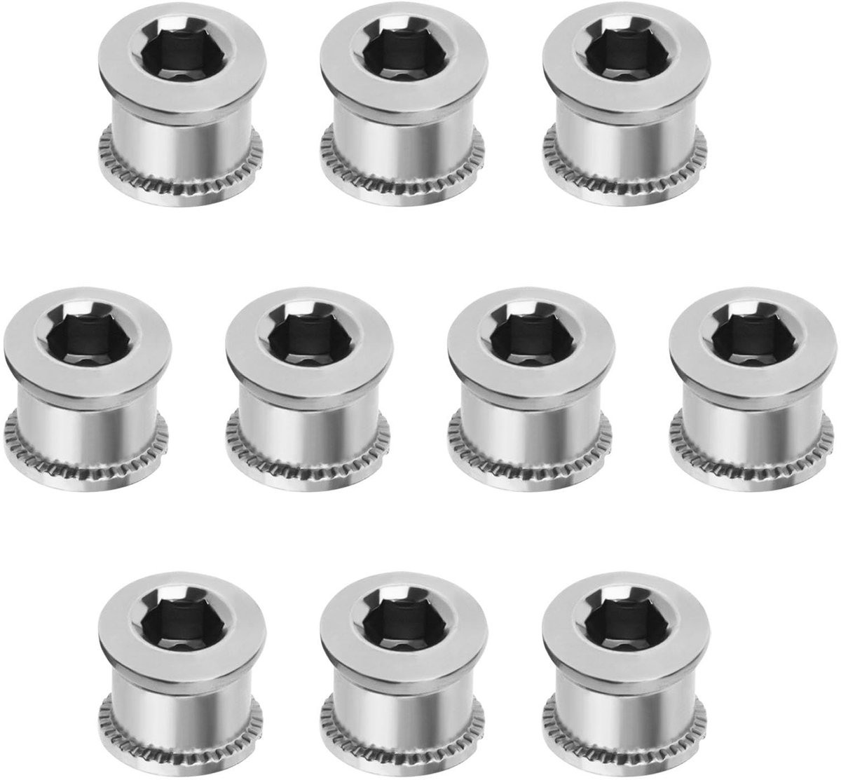 Dailygoods- Kettingblad Schroeven 10pcs - Carbon Staal - Eenvoudige Installatie - Geschikt voor Mountainbike/Racefiets - Duurzaam en Lichtgewicht - Verbeterde Stabiliteit - Kettingblad Bouten