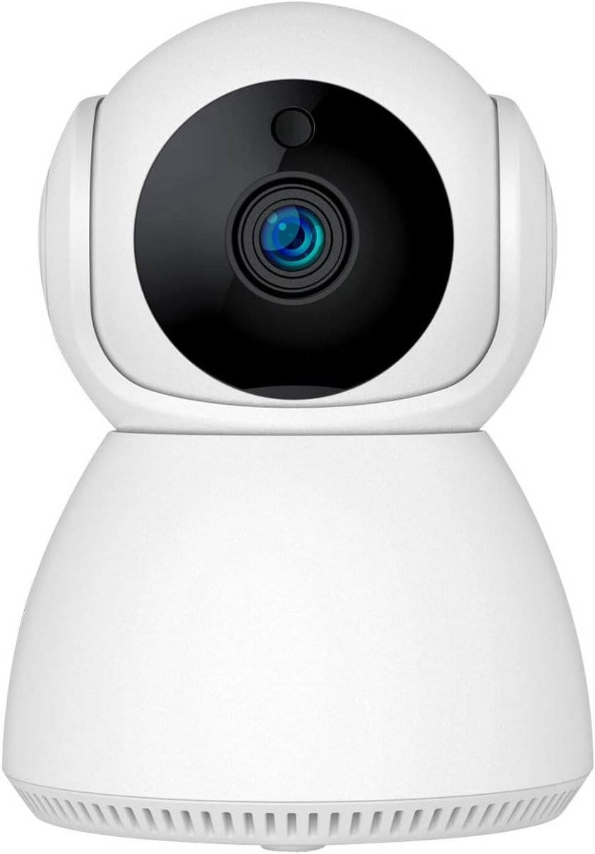 Slimme IP Camera - Beveiligingscamera Binnen - Huisbewaking - Bewegingsdetectie Volging - 1080P HD - Wit