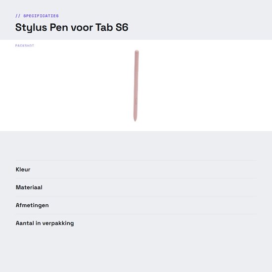 Dailygoods - Stylus Pen voor Tab S6 Lite met 5 Vervangpunten — afbeelding 3