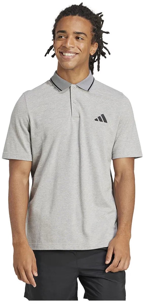 Adidas Essentials Small Logo Piqué Korte Mouw Poloshirt XL Man Zwart
