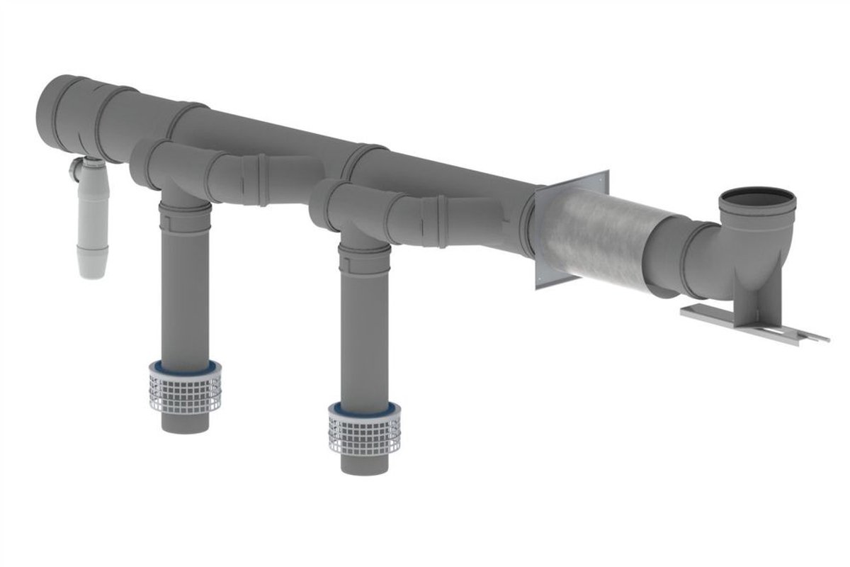 Remeha Basisset cascade, DN 150, voor 2 ketels, M76725