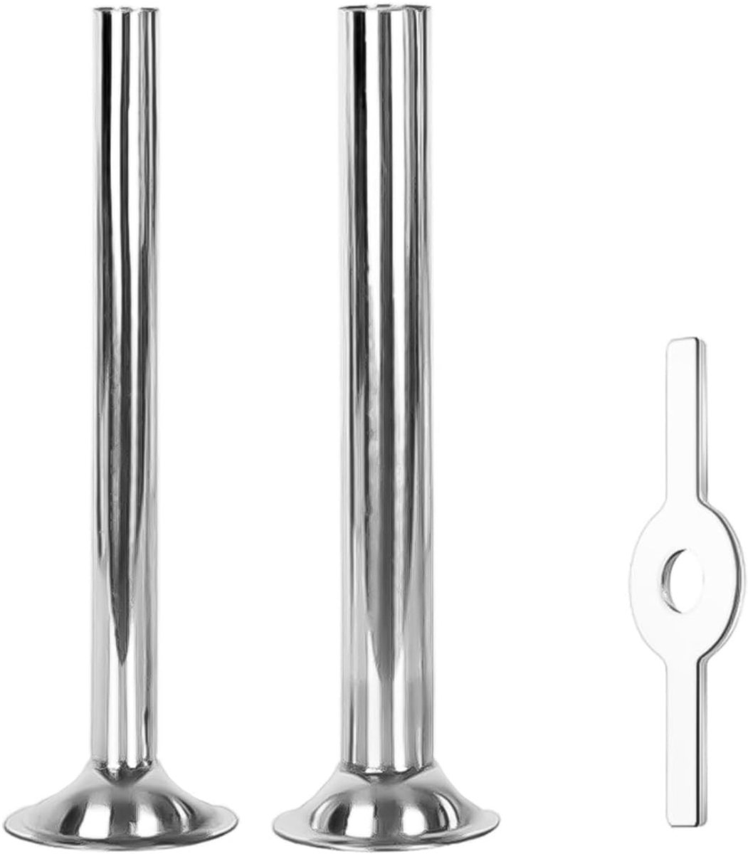 QIN® Worstenvuller - Worstenmaker - Worstmaker - Worstmachine - Worstenvul Machine - 3pcs Worstenbuizenset - 5x5x3cm - Zilver