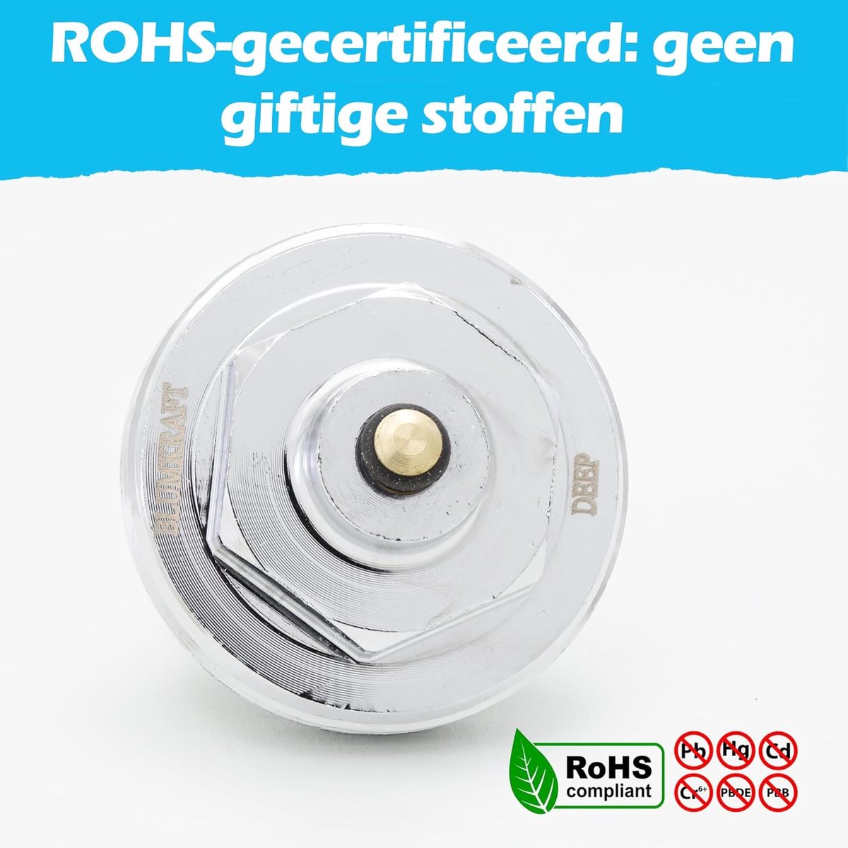 Radiatoradapter - Thermostaat adapter - Verwarming aanpassen - Metaal Zinklegering - M20 naar M30 - Zilver