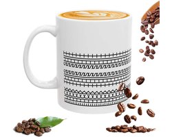 Koffiemok - Theekop - Ochtendkoffie - Verborgen tekst - 350ml - Wit