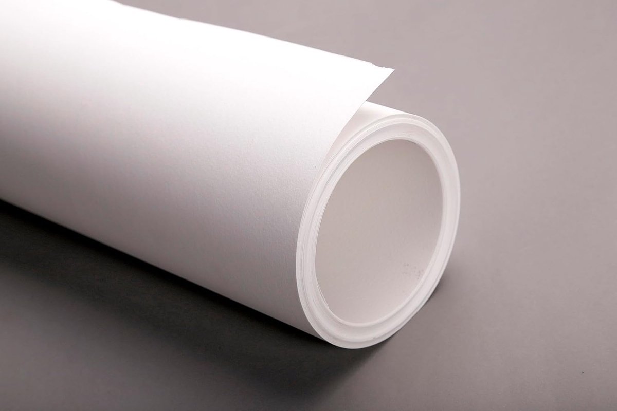 Schetsrol Papier - Tekenen Tekenpapier - Artistiek Werk - Zuurvrij pH Neutraal - 10 meter - Wit