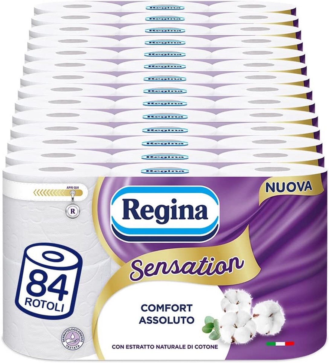 Toiletpapier Rollen - Zacht Papier - Dagelijks Gebruik - Natuurlijk Katoen Extract - 84 Rollen - Wit