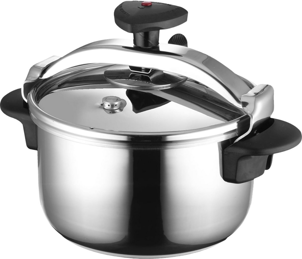 Snelkookpan Drukpan Gezond Koken Energiebesparend 4 Liter Metallic