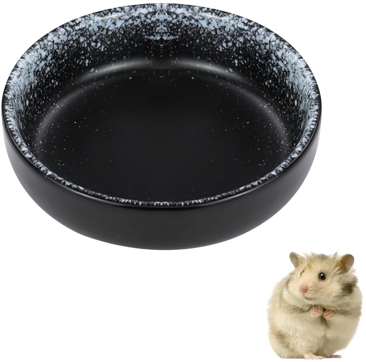 Hamstervoedselkom Keramisch - Waterbord - Dierenkam - Dierenkooi - Eenvoudig te reinigen - Inhoud 80 ml - Dierenkom
