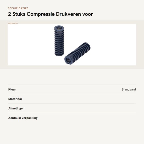 Dailygoods - 2 Stuks Compressie Drukveren voor Mechanische Toepassingen van Dailygoods — afbeelding 3