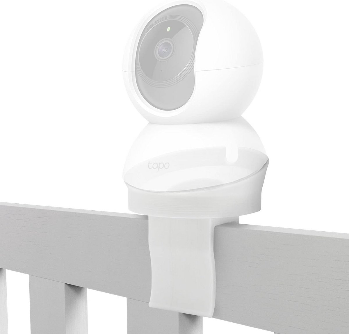 Babyfoonhouder - Camera houder - Bedmontage - Montage zonder boren - Tot 25mm breed - Wit