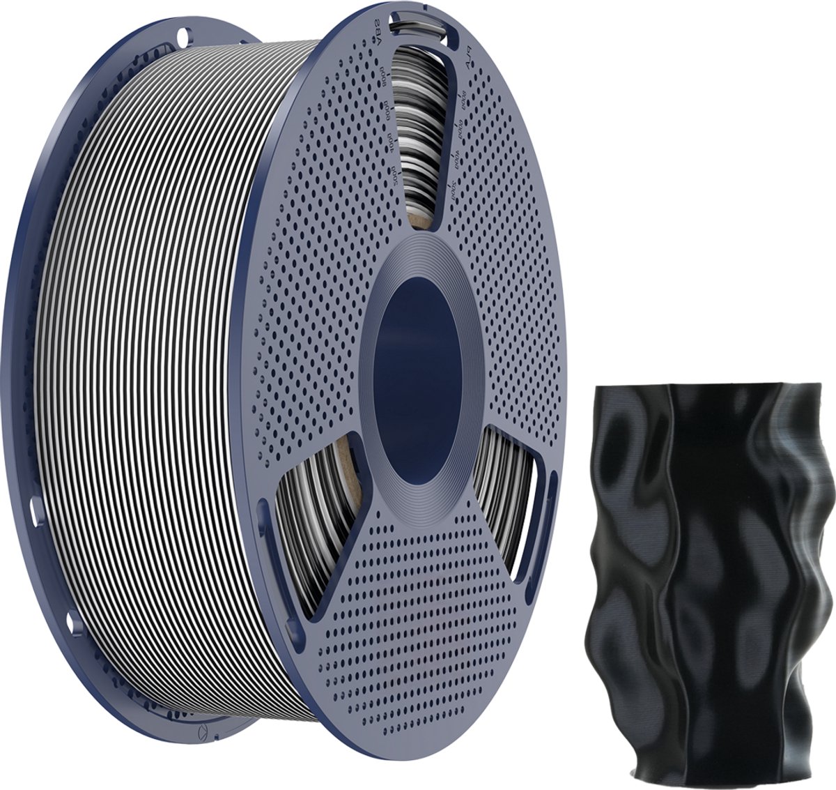 SUNLU PLA+ Silk Dual Color Zwart Wit Filament 1,75mm – 1kg