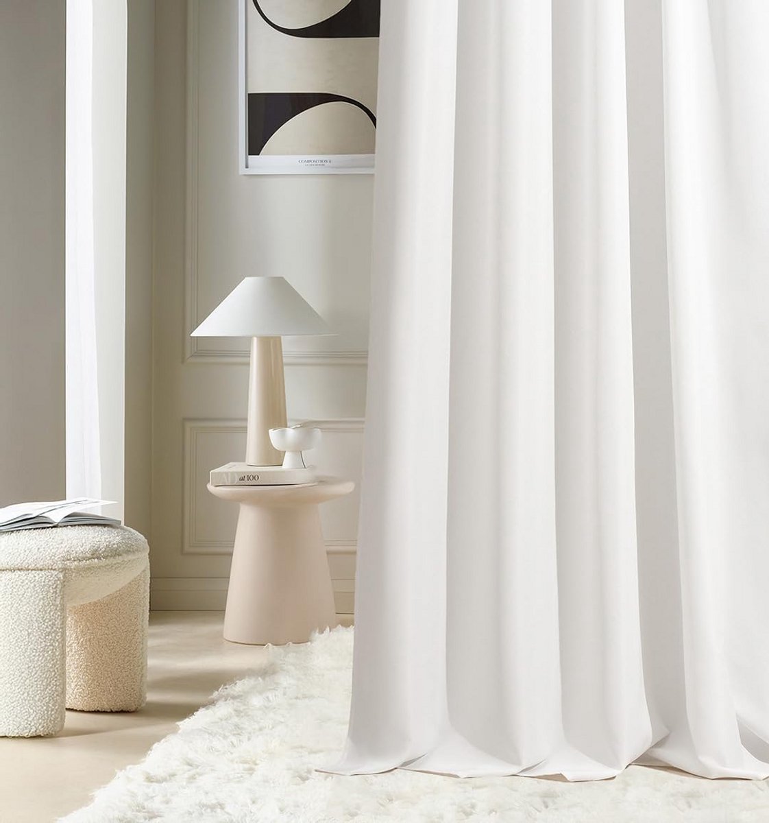 Decoratief Gordijn - Verduisterend Paneel - Woonkamer Aankleden - Zachte Golfplooi - 140x2