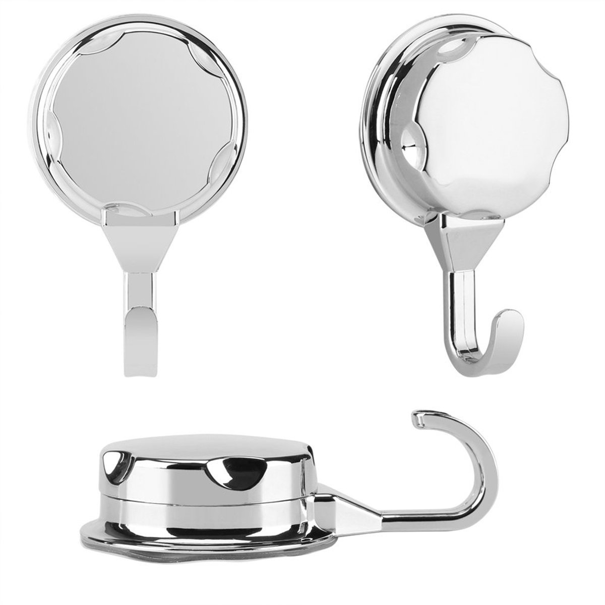Dailygoods- Handdoekhaak - 3 Stuks - Antislip Zuignap - Duurzaam Plastic - Geschikt voor Badkamer/Keuken - Elegante Uiterlijk - Wandhaak