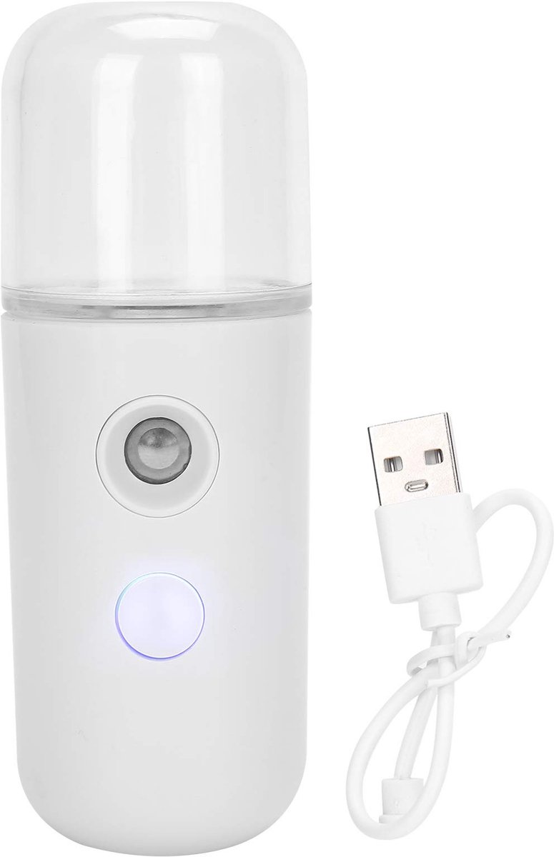 Dailygoods- Gezichtsvernevelaar Nano - Vernevelaar voor Huidverzorging - Hydraterende Sprayer - Draagbaar - 30 Ml Inhoud - Koele Mist Functie - Gezichtsverneveling