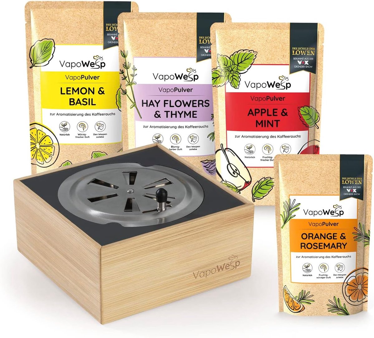 Hoornaar Val - Hoornaarval Aziatische - Rookdoos tegen Wespen - Compleet Set - Inclusief 100 g Koffiepoeder - Natuurlijke Afweermiddel - Voor Buitengebruik