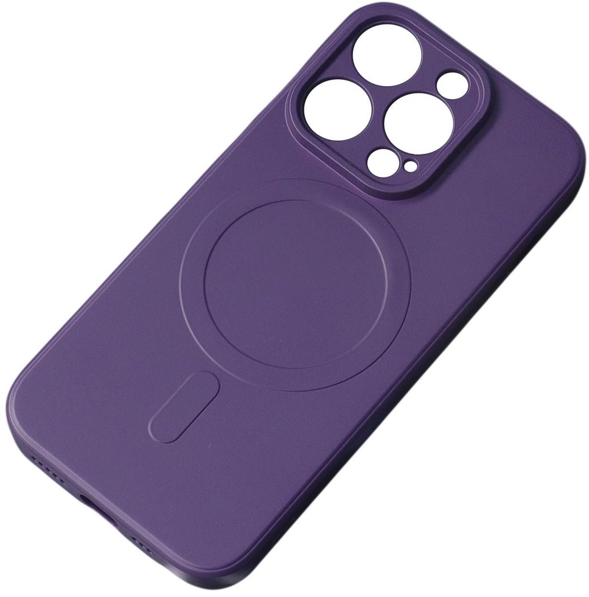 Hurtel Silicone Serie - Siliconen Hoes - iPhone 15 Pro - MagSafe - Fiolet