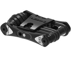 Lezyne Multi Tool Rap II 24 - Multitool voor fietsen - Lichtgewicht aluminium - Anti-corrosietechnologie - Quick link houder, HEX, TORX, PHILLIPS, FLATHEAD, Kettingbreker, 8/10MM sleutel, 4 spaaksleutel, schijfremwig, Rotor uitrijgereedschap - Zwart