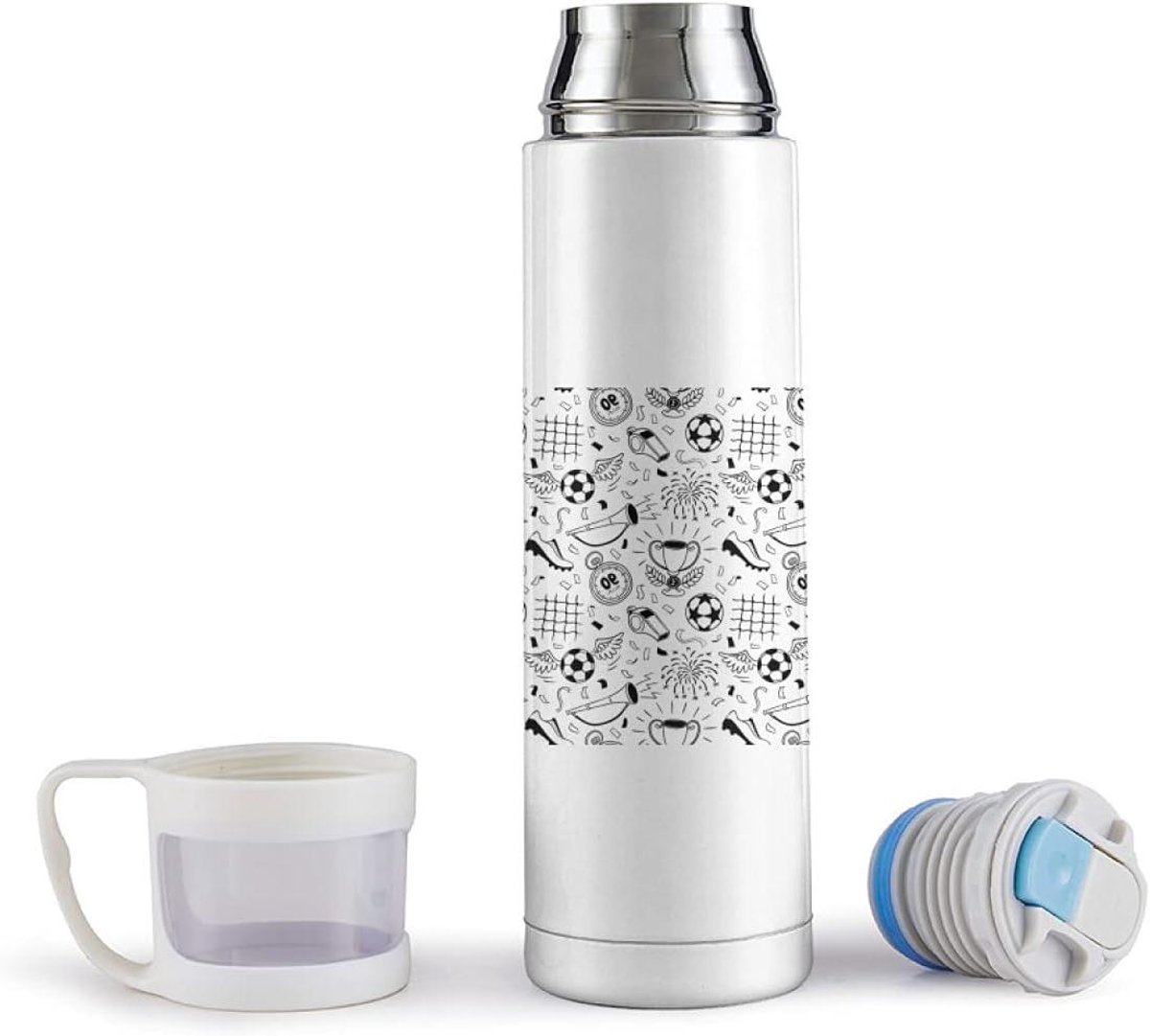 Thermosfles - Isolatie Drinkfles - Warme Dranken - Dubbelwandig Vacuüm - 500ml - Multicolor