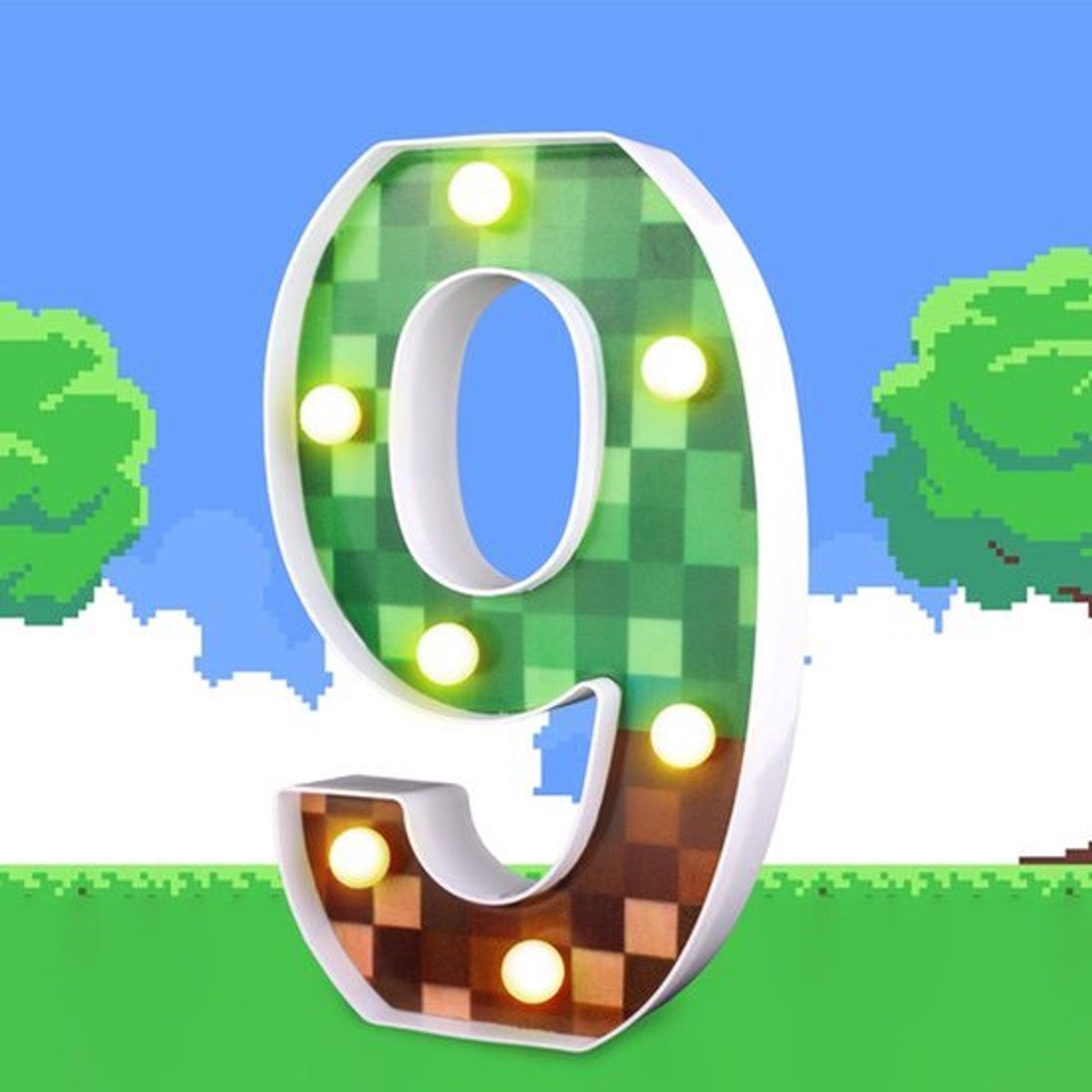 Pixel Nummer 9 - 21.8cm LED Pixel Patroon Verlichtingsnummer voor Feestdecoratie